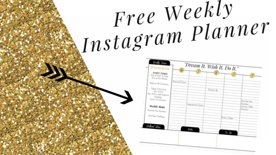 Instagram Weekly Planner (Free Printable Calendar)