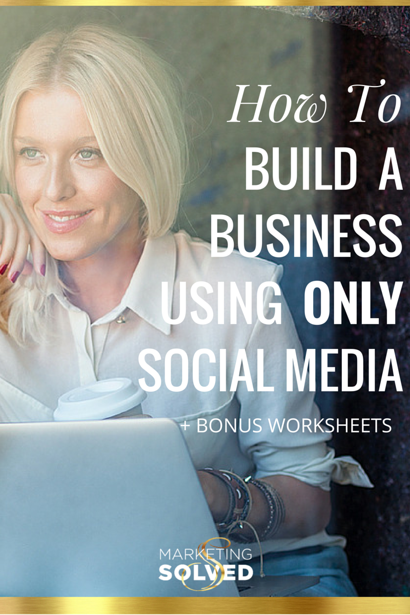Detailed Post on How to build an entire business using only social media //social media // entrepreneur// business // marketing 