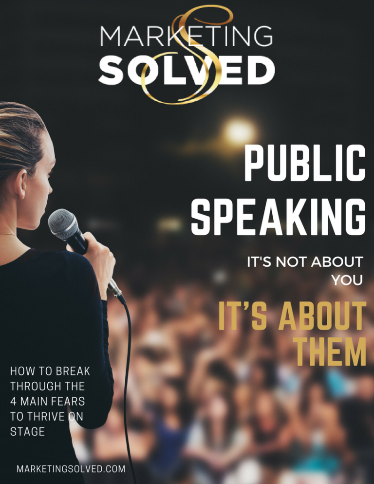 Public Speaking - It's not about you, it's about them