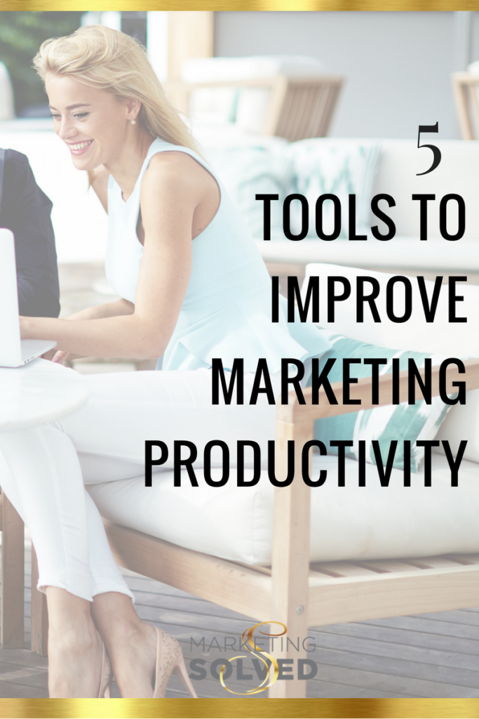 5 Tools To Improve Marketing Productivity // marketing // business // productivity // entrepreneurship 