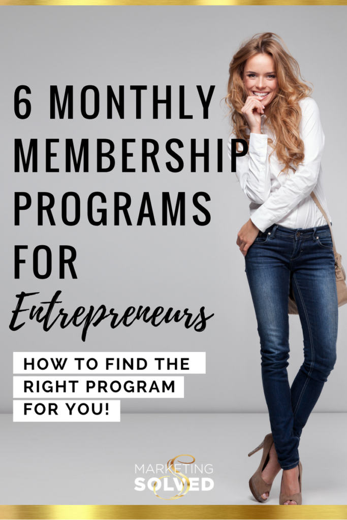 6 Monthly Membership Programs Perfect for Small Business & Entrepreneurs // Marketing // Small Business Marketing // Membership Programs for Entrepreneurs 