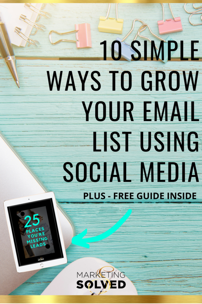 10 SIMPLE Ways to Grow Your Email List Using Social Media // How to Grow Your Email List 