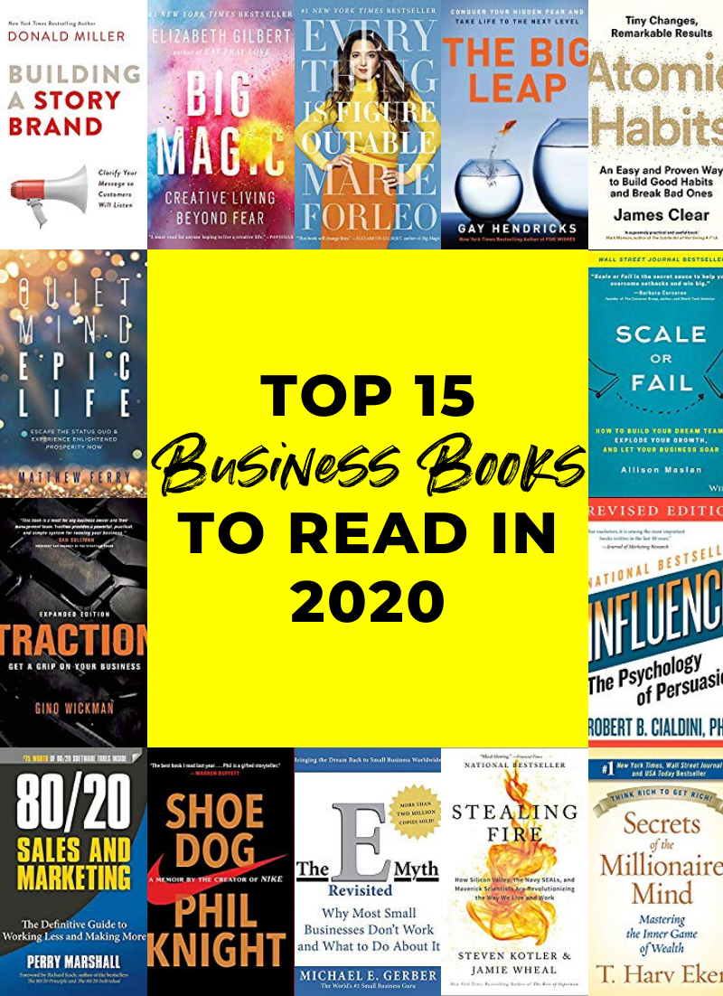 15 Business Books to Read in 2020 / Business Books for Women // Business Books for Entrepreneurs